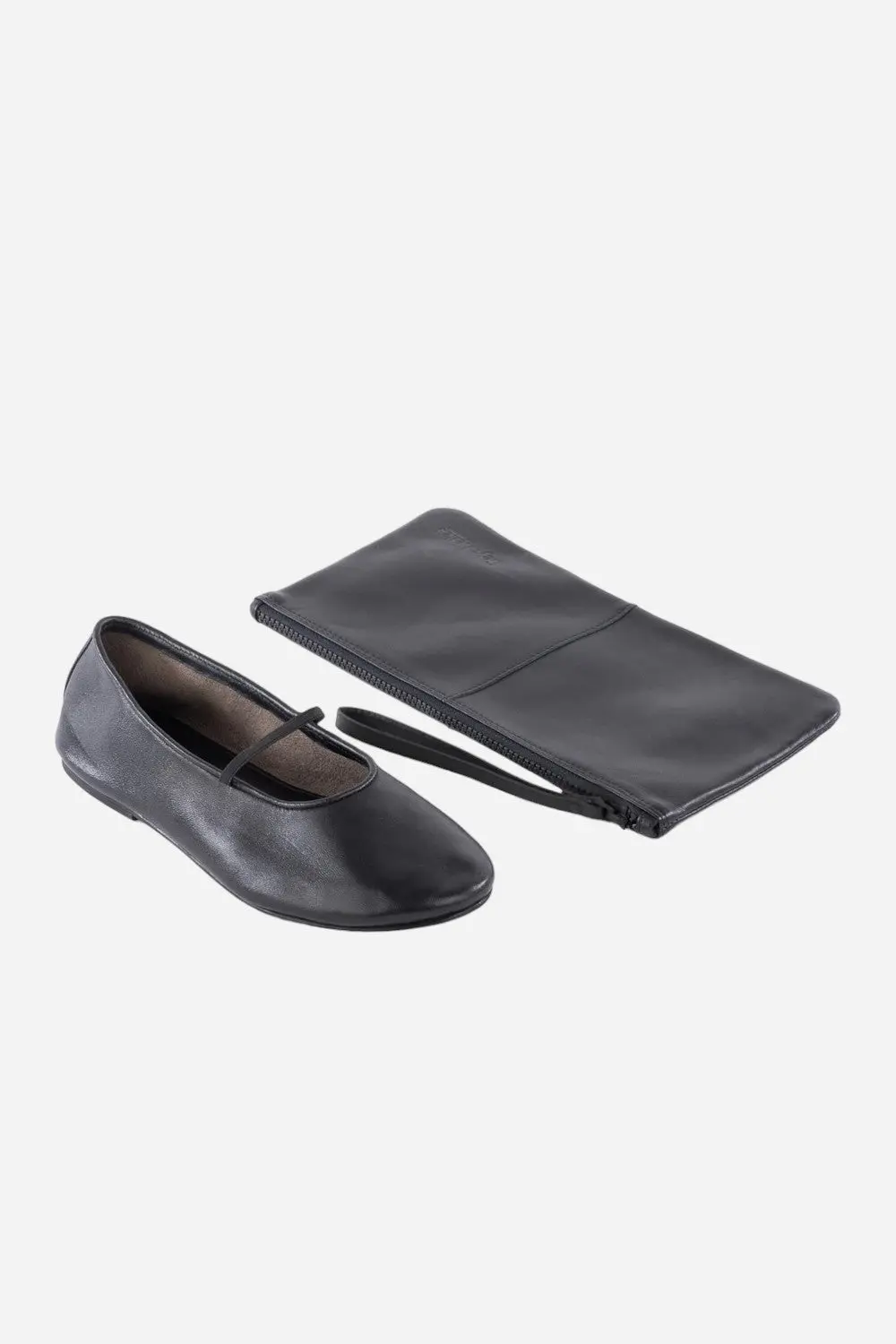 Seychelles Neon Moon Ballet Flat Travel Duo In Black Leather 1