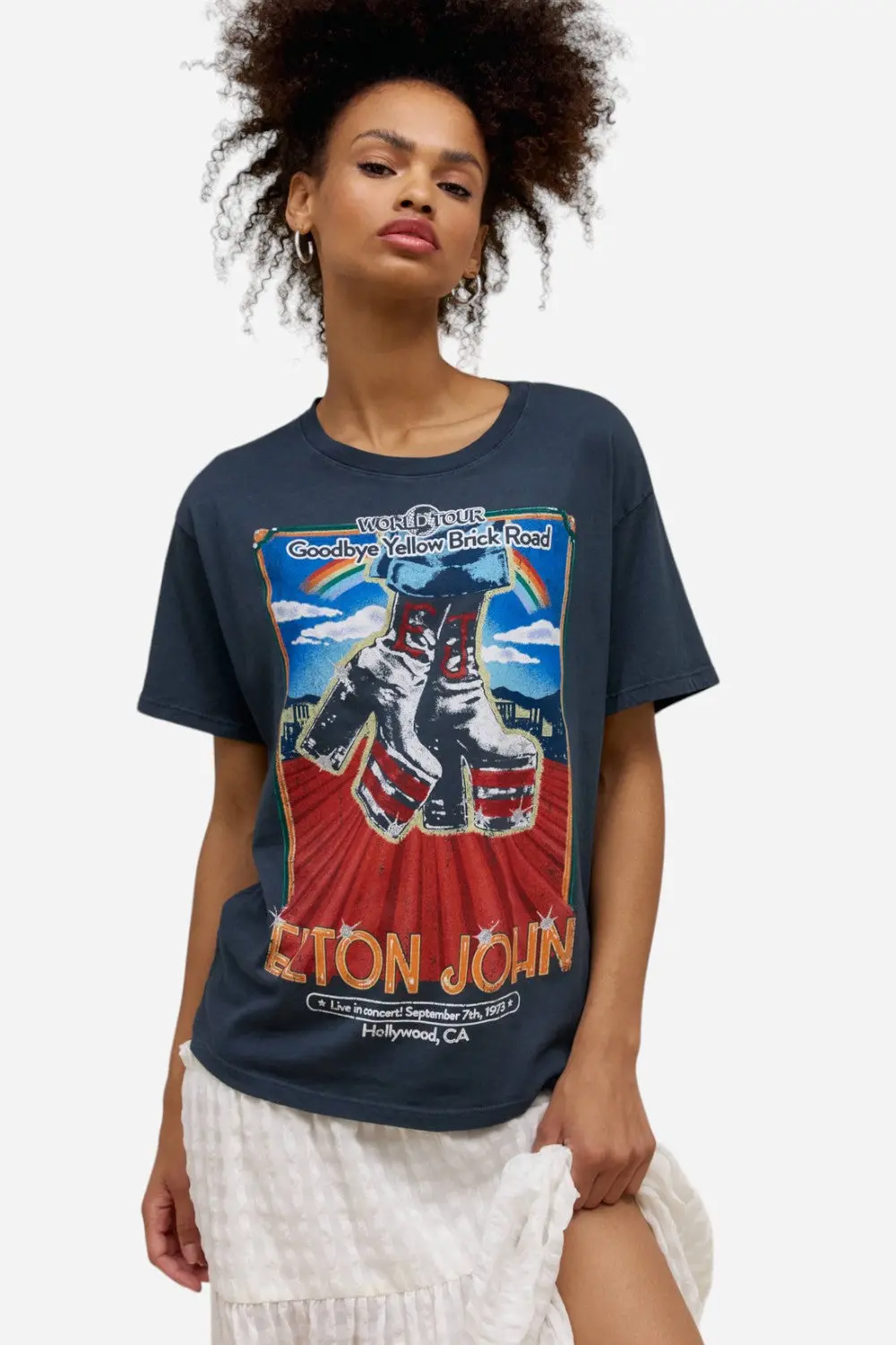 Daydreamer La Elton John Hollywood Boots Boyfriend Tee 1