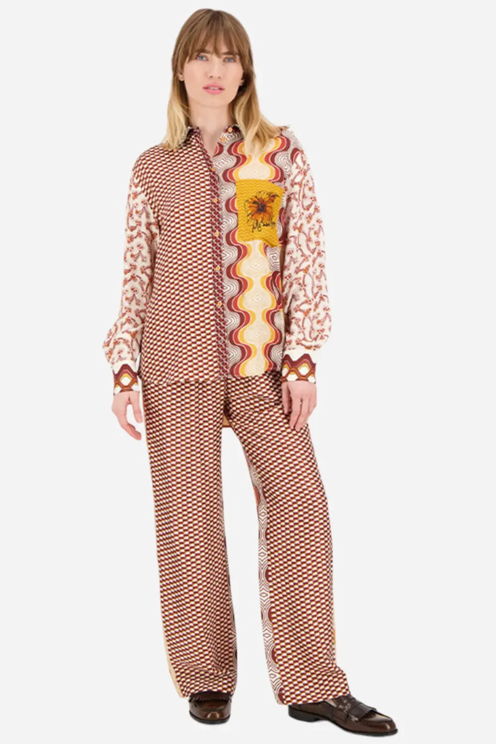 Me369 Isabel Printed Sunset Shirt 1