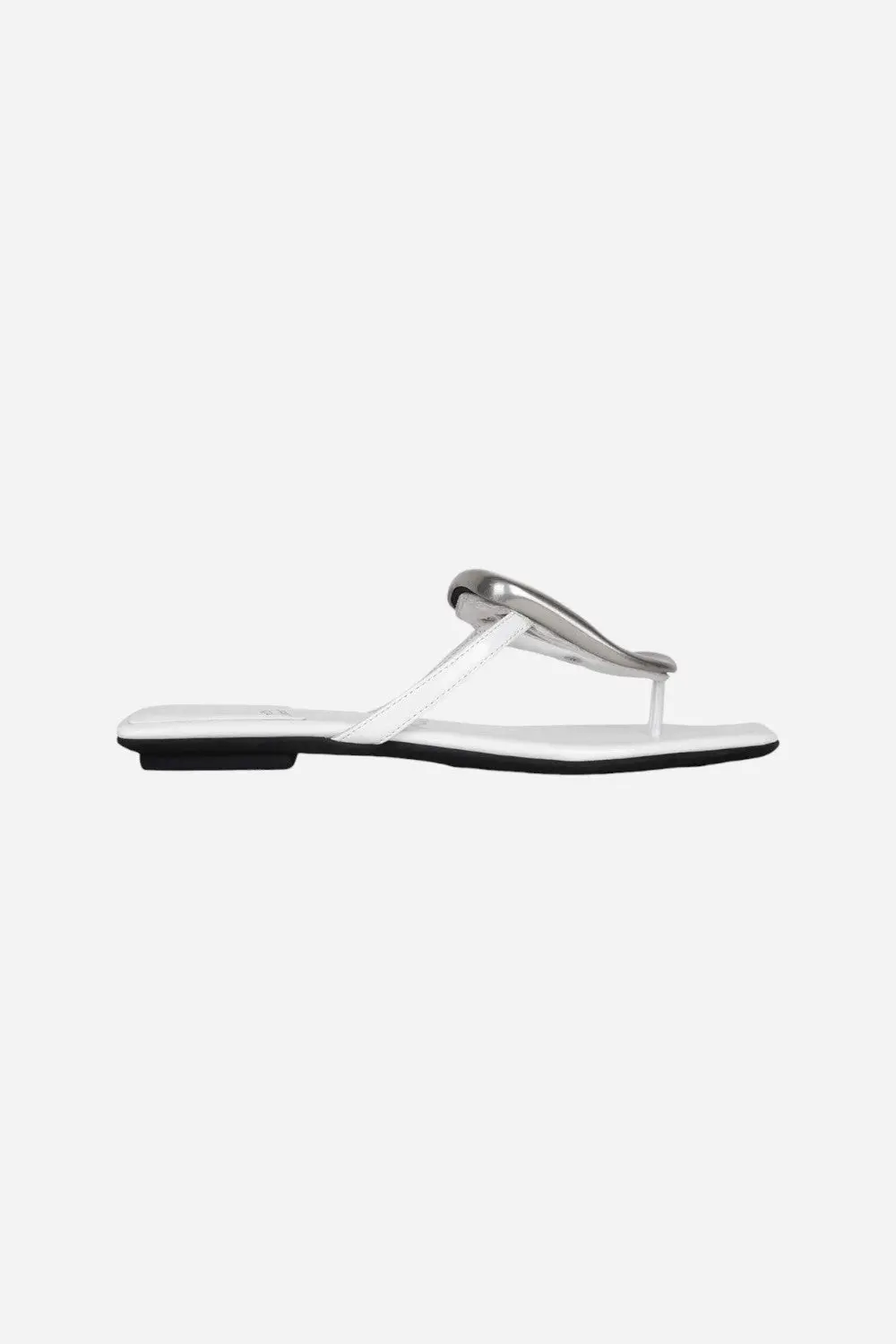 Jeffrey Campbell Linques-2 Sandals In White Silver 1