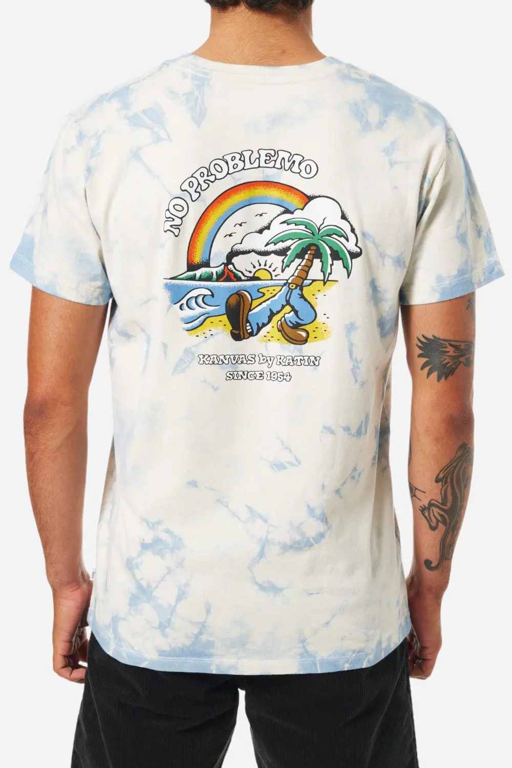Katin Stroll Tee In Spring Blue Tie Dye 1