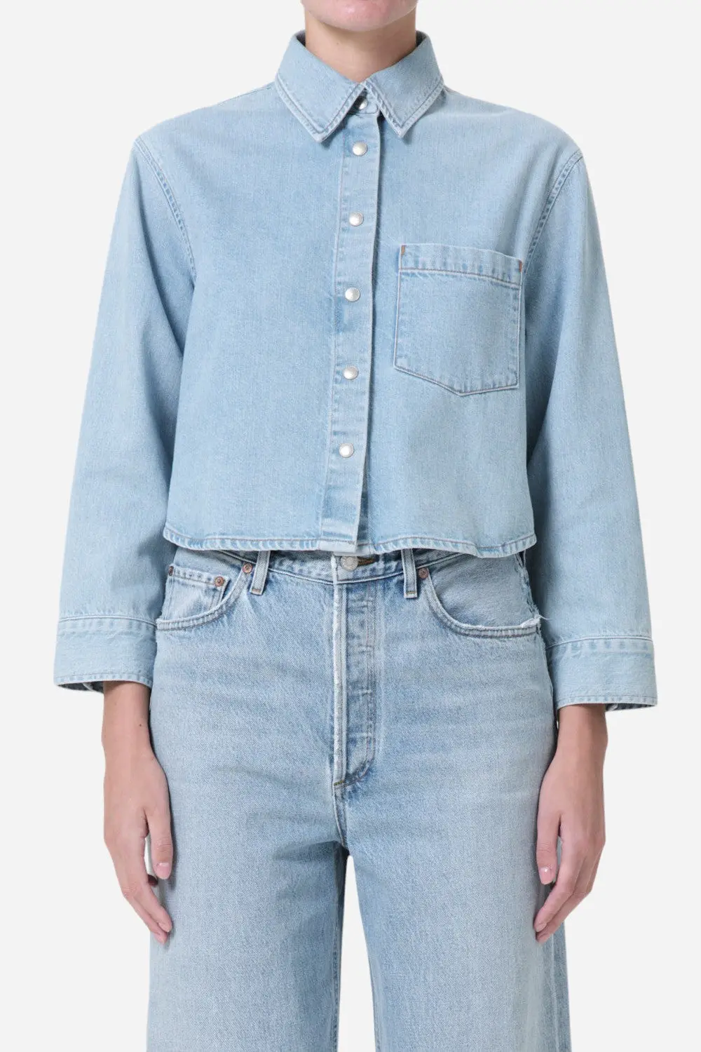 Agolde Dagmar Shirt In Past 1