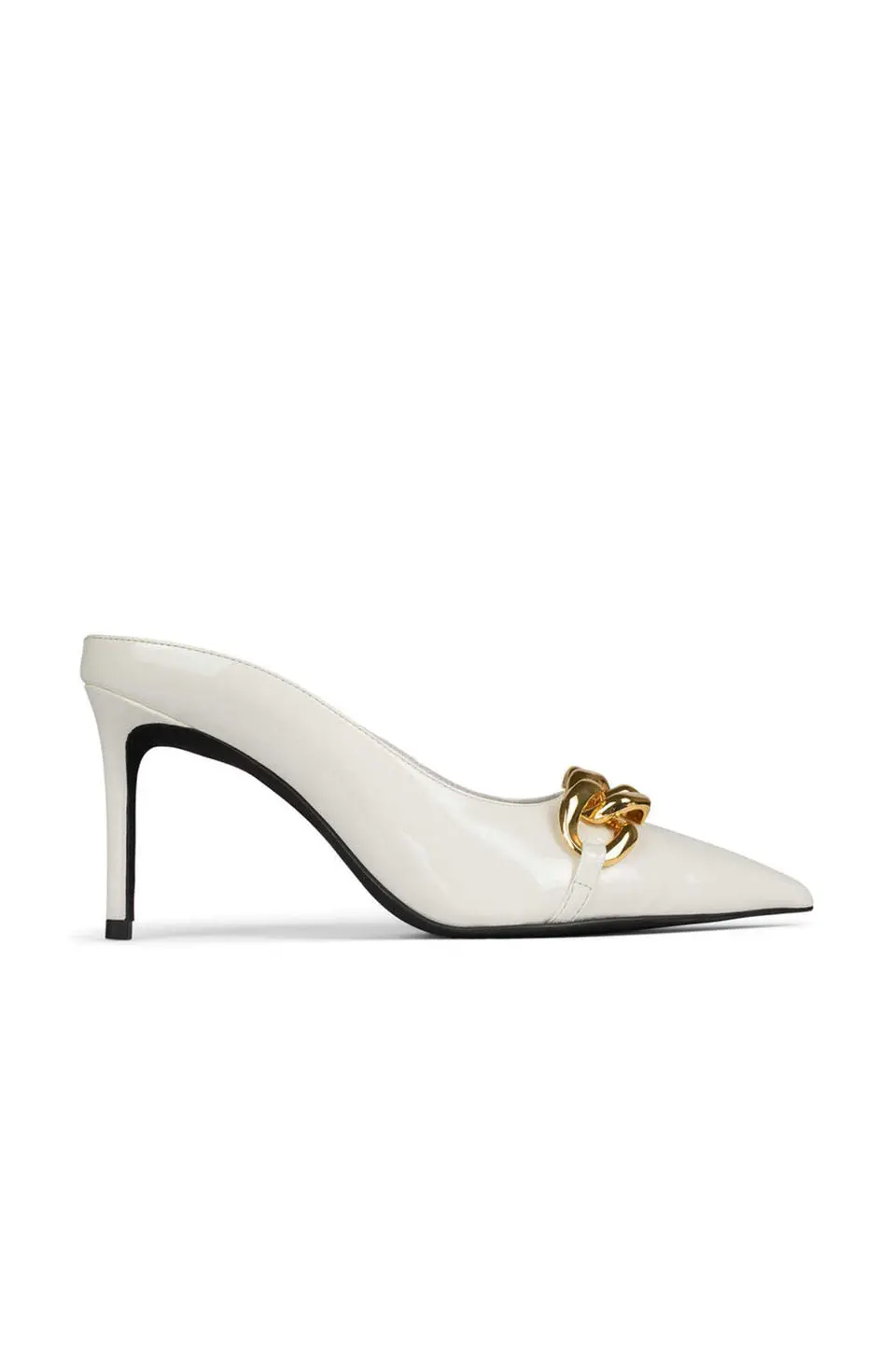 Jeffrey Campbell Slithers In White Patent Gold 1