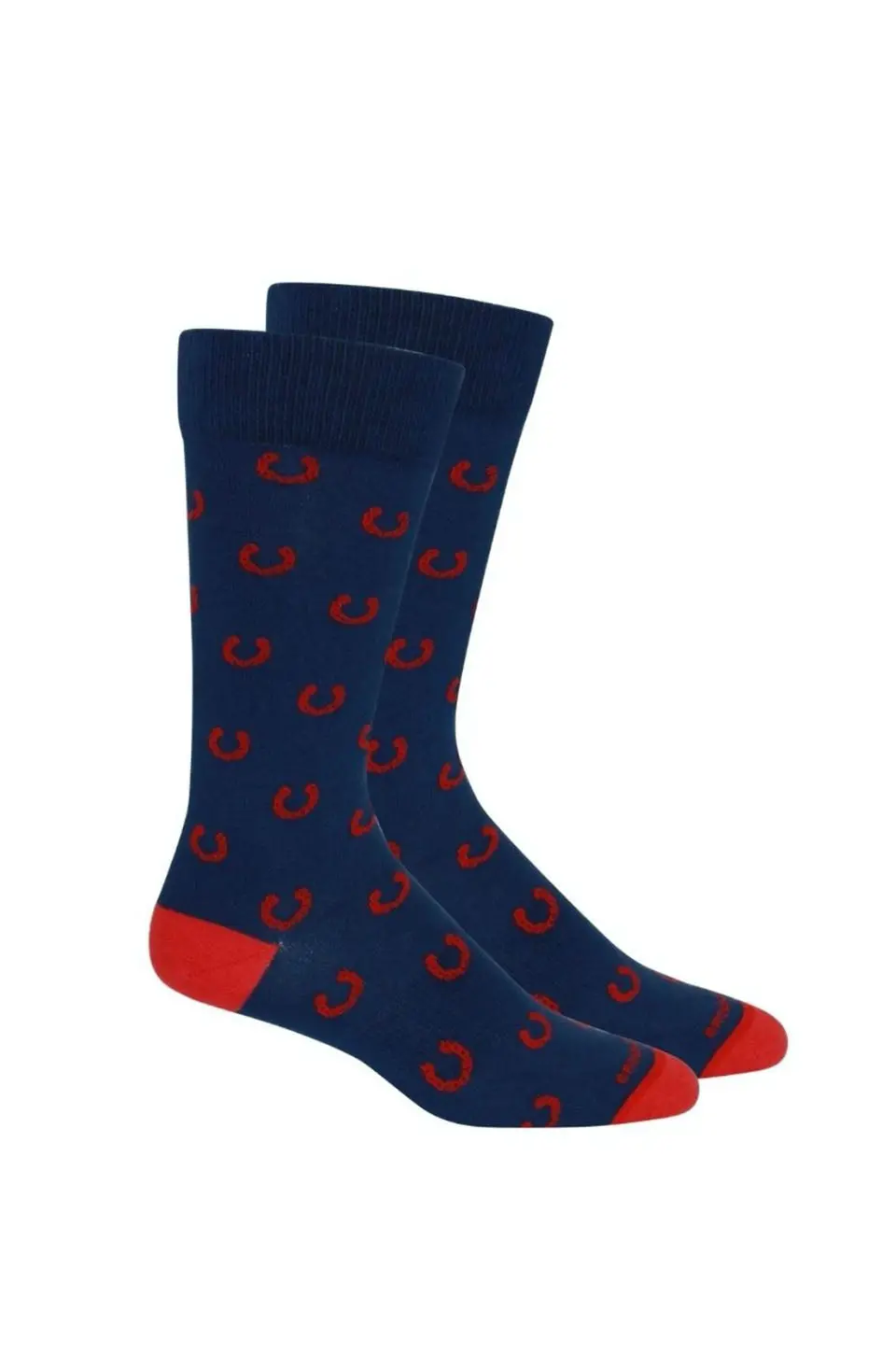 Brown Dog Socks Lucky In Blue 1