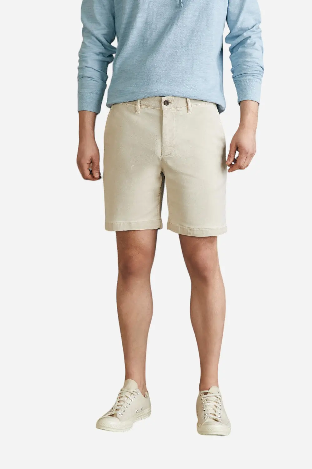 Faherty Coastline Stretch Chino Short 8" In Stone 1