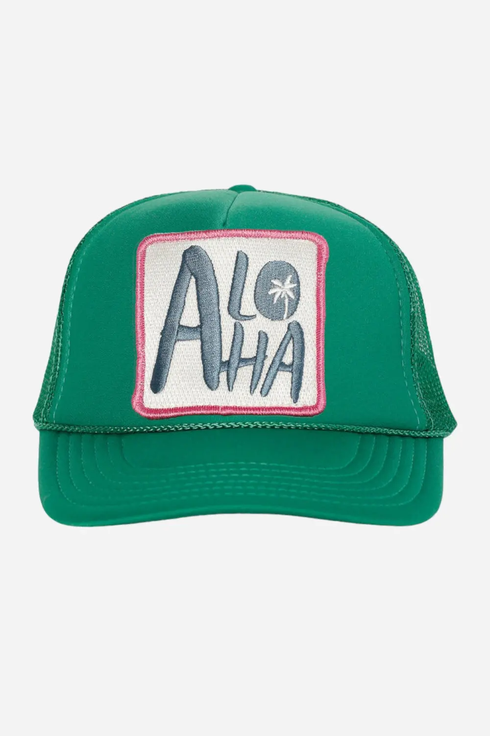 Friday Feelin Aloha Trucker Hat In Green 1
