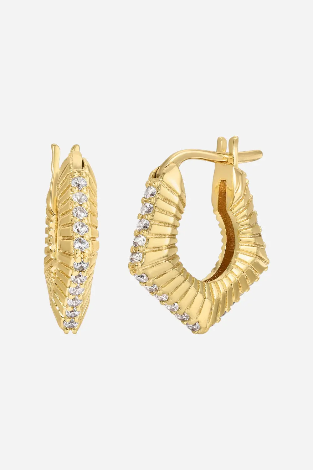 Leeada Phoebe Mini Hoops In Gold 1