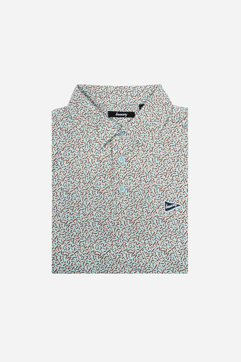Breezy Golf The 90S Stripes Mint Polo Shirt 1