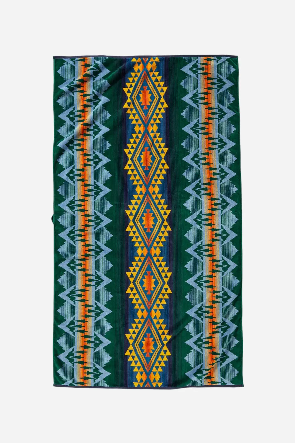Pendleton Woolen Mills Oversized Jacquard Spa Towel Wildland Heroes 1