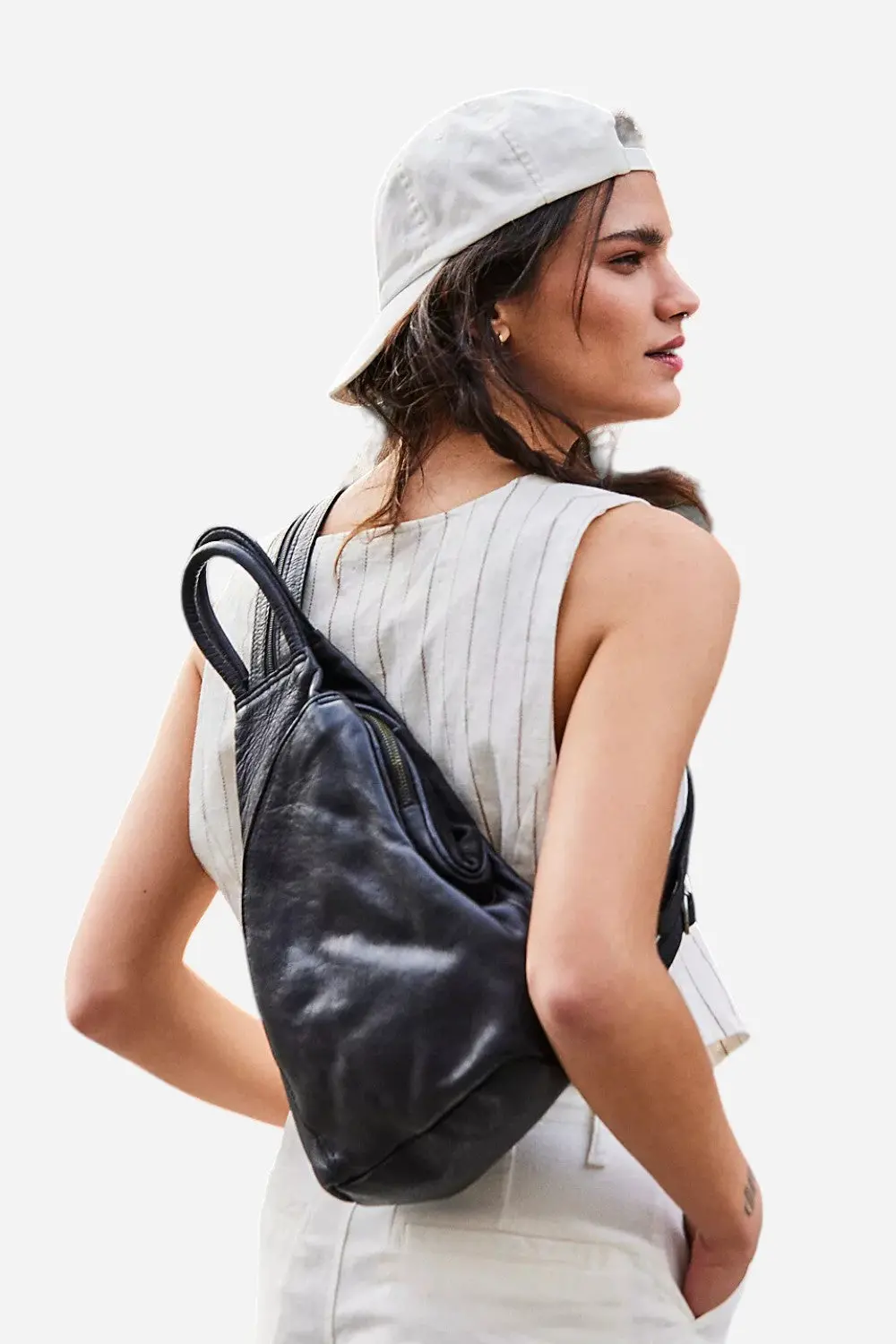Free People We The Free Soho Convertible Sling In Black 1