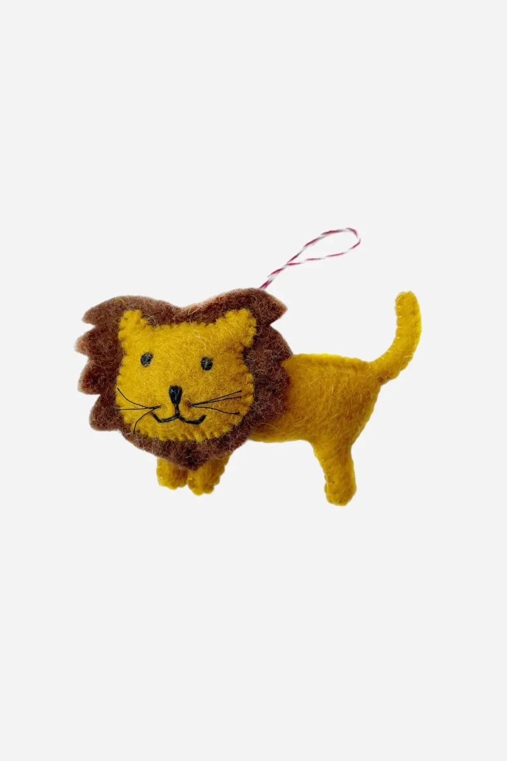 Ornaments 4 Orphans Lion Felt Wool Ornament 1