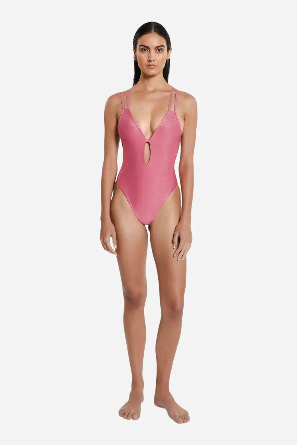 Peixoto Isla One-Piece Swimsuit In Sunset Coral 1