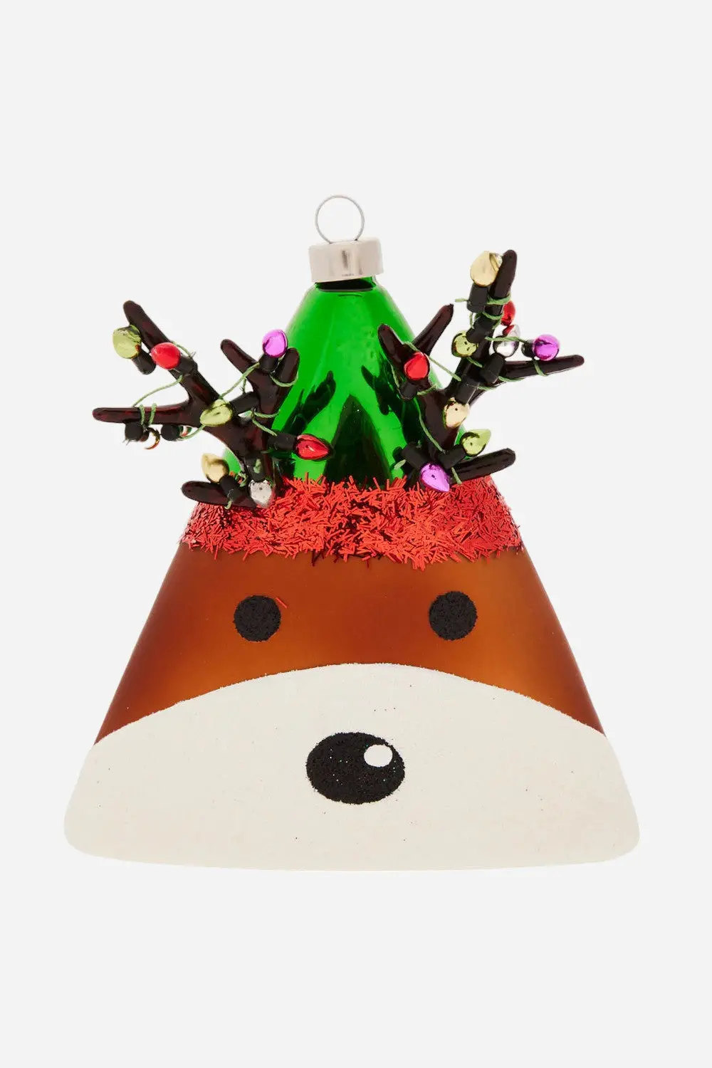 Kat + Annie Dazzling Lights Reindeer Ornament 1