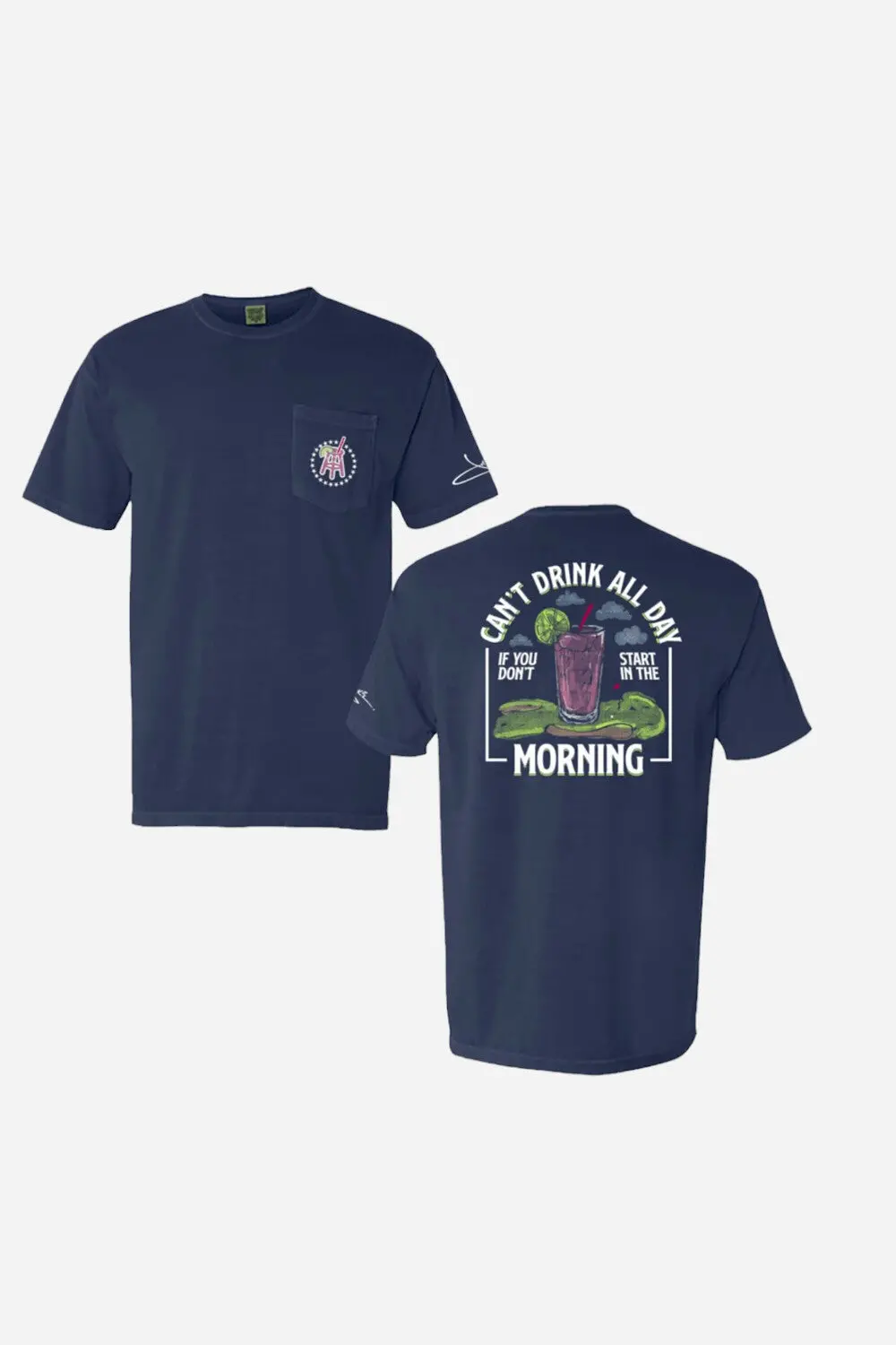 Old Row Barstool Sports Morning Transfusion Tee In Navy 1