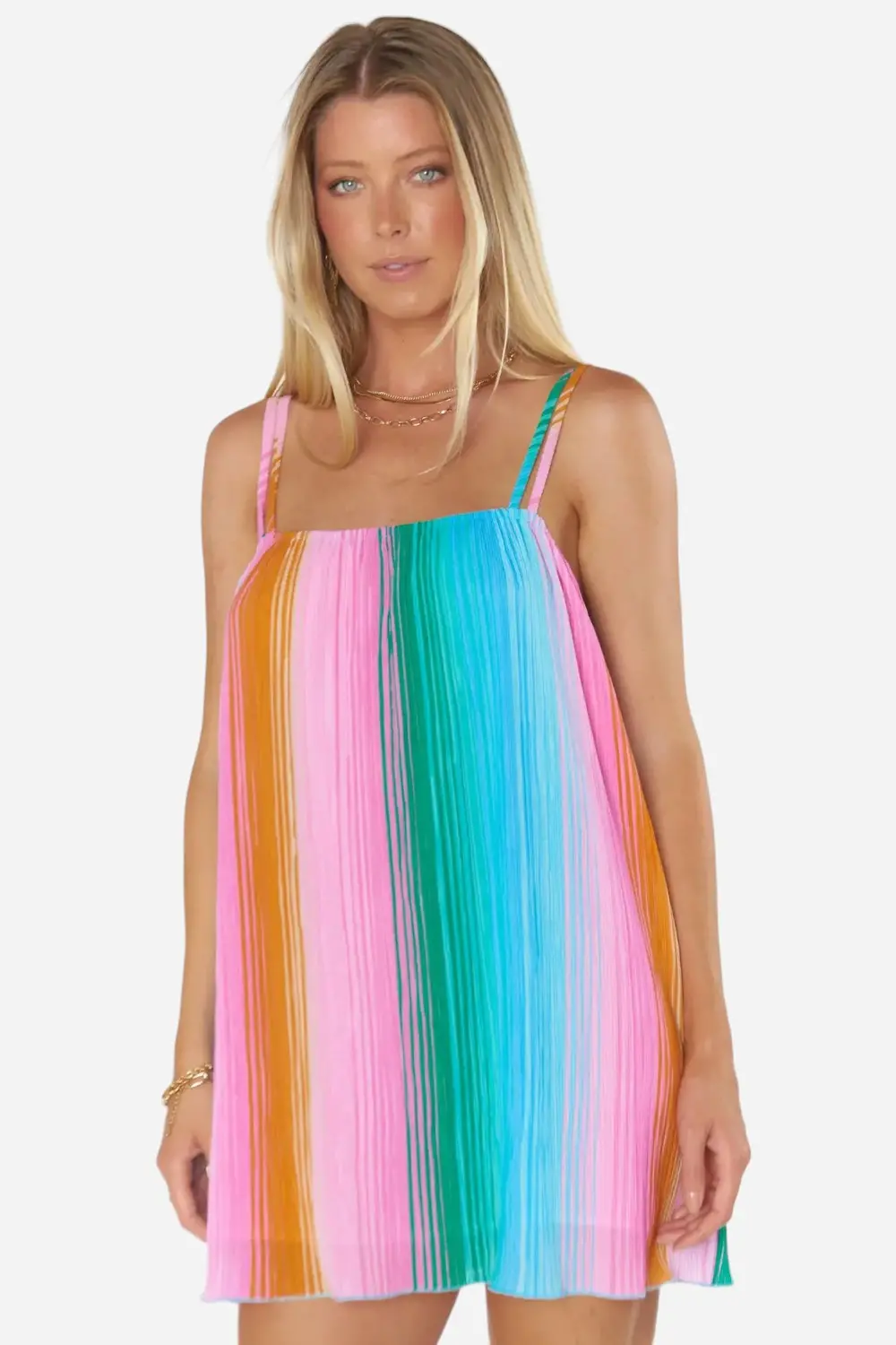 Show Me Your Mumu Sicily Dress In Ombre Pleated Knit 1