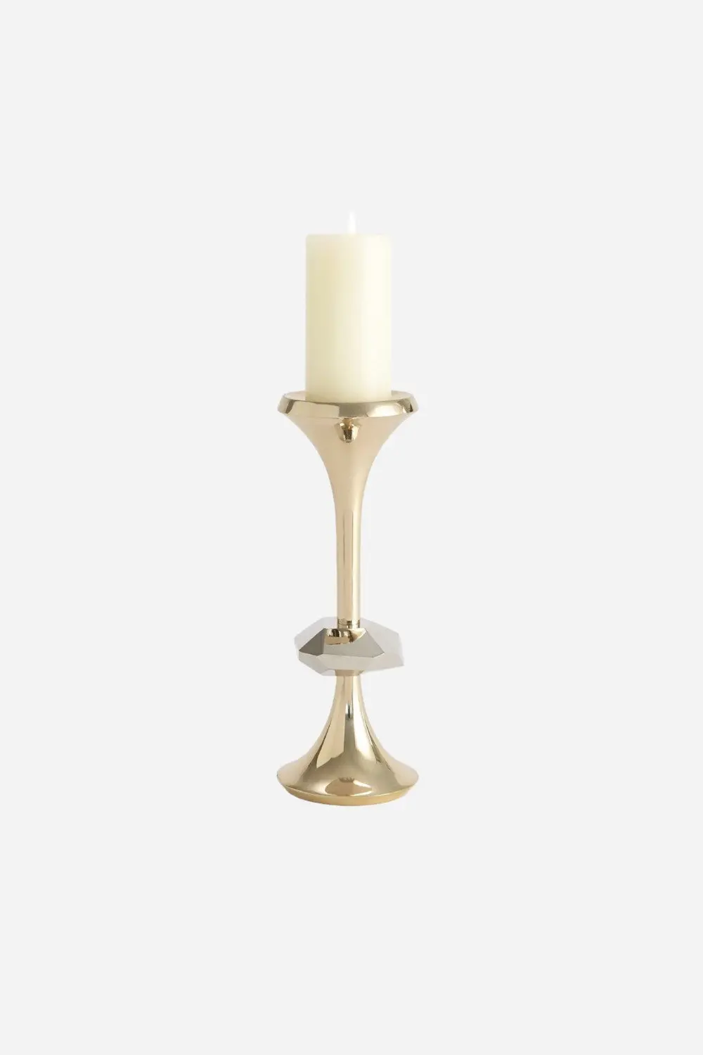 Global Views Gabriel Brass Candle Holder - Large 1