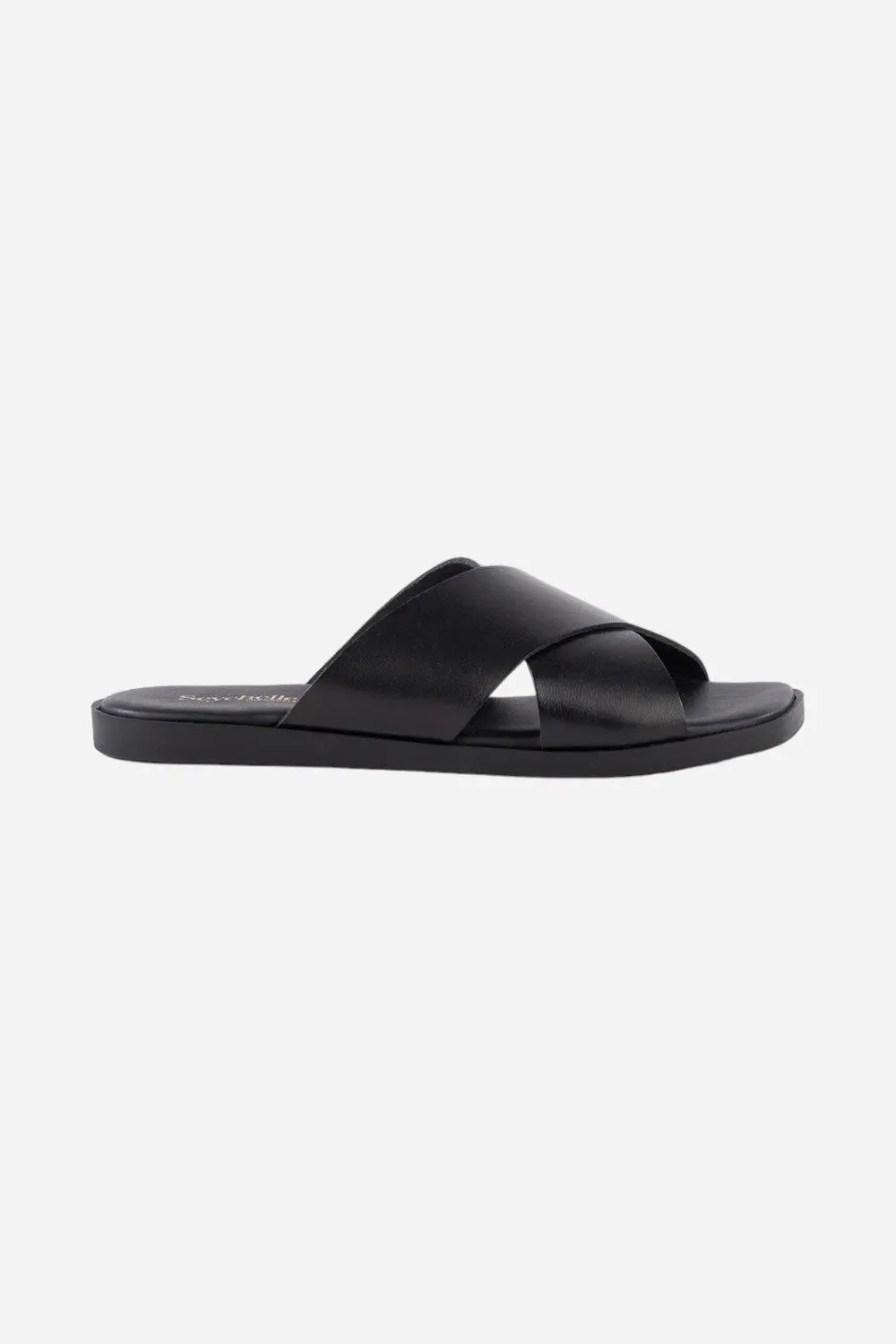 Seychelles Chai Criss Cross Sandal In Black Leather 1