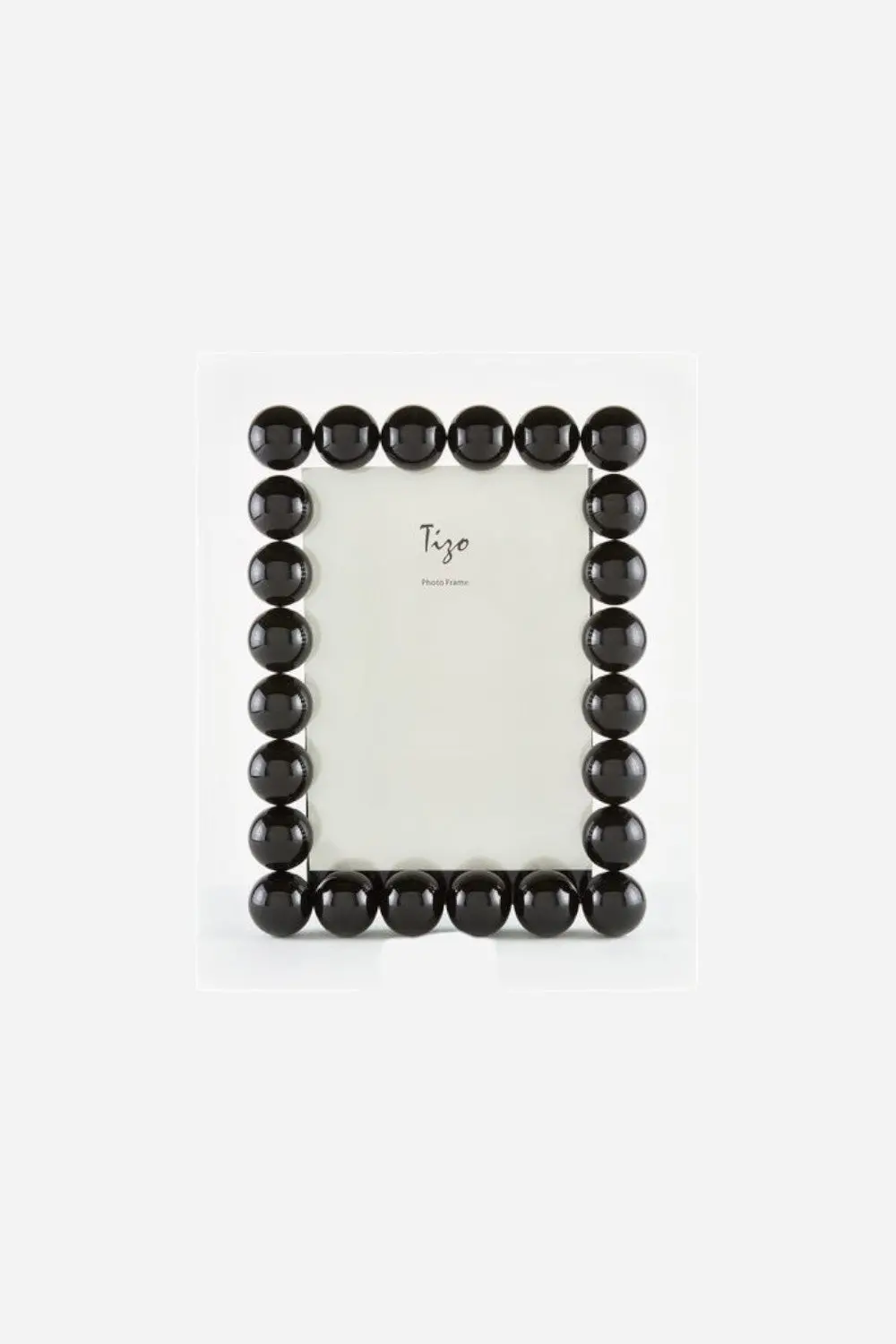 Tizo Black Crystal Glass Frame “Balls” - 5 X 7 1