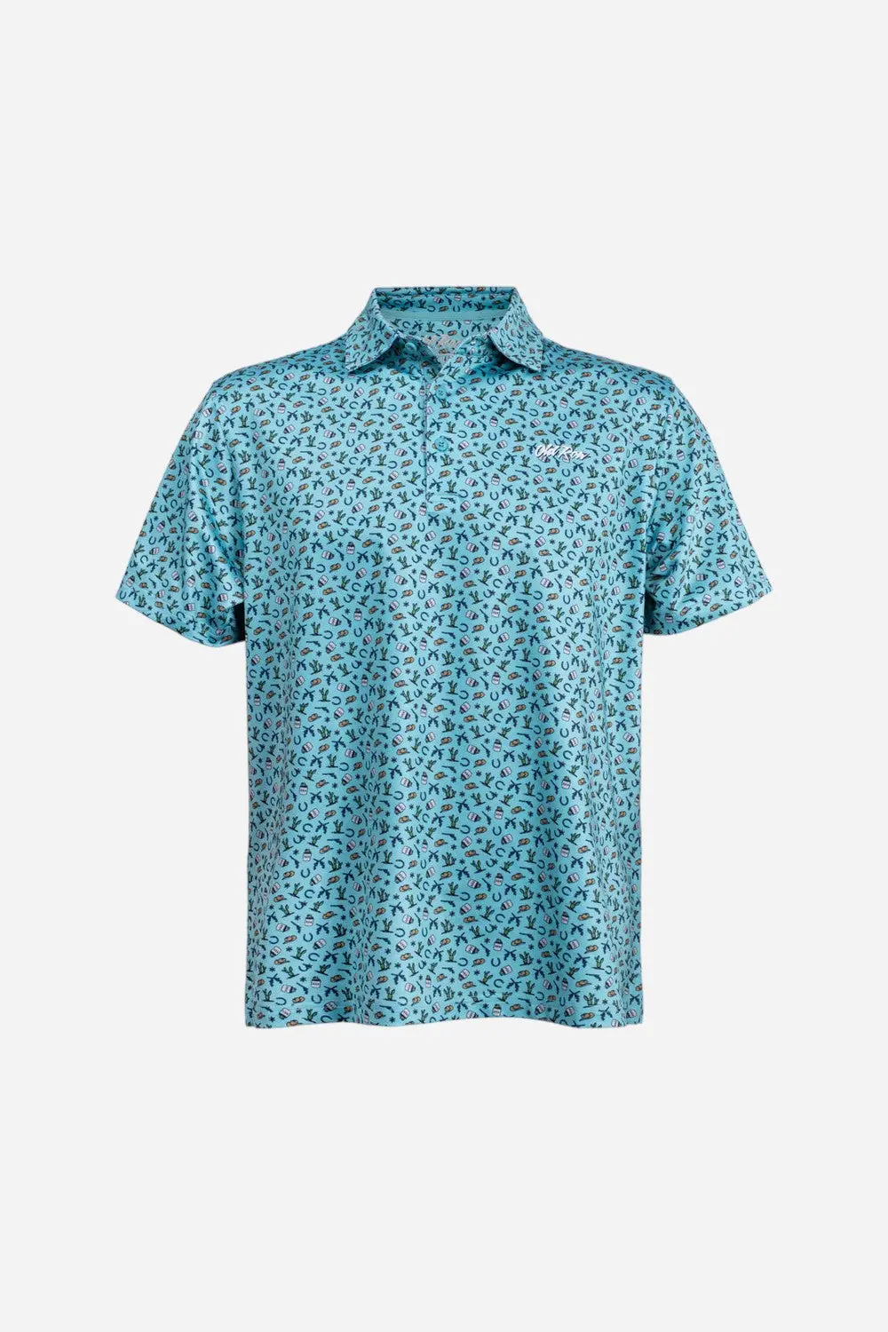 Old Row Western Polo In Green 1