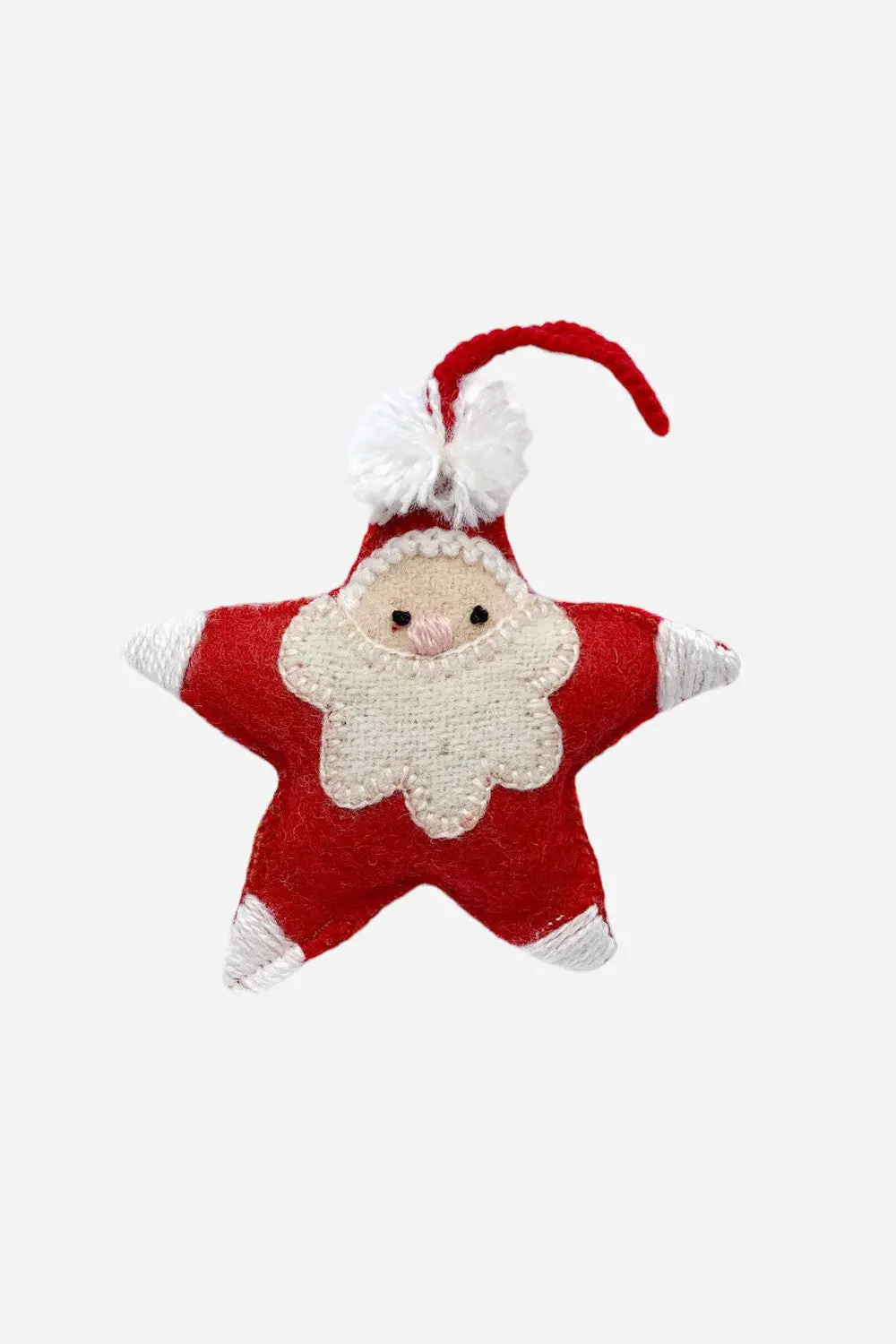 Ornaments 4 Orphans Star Santa Embroidered Ornament 1