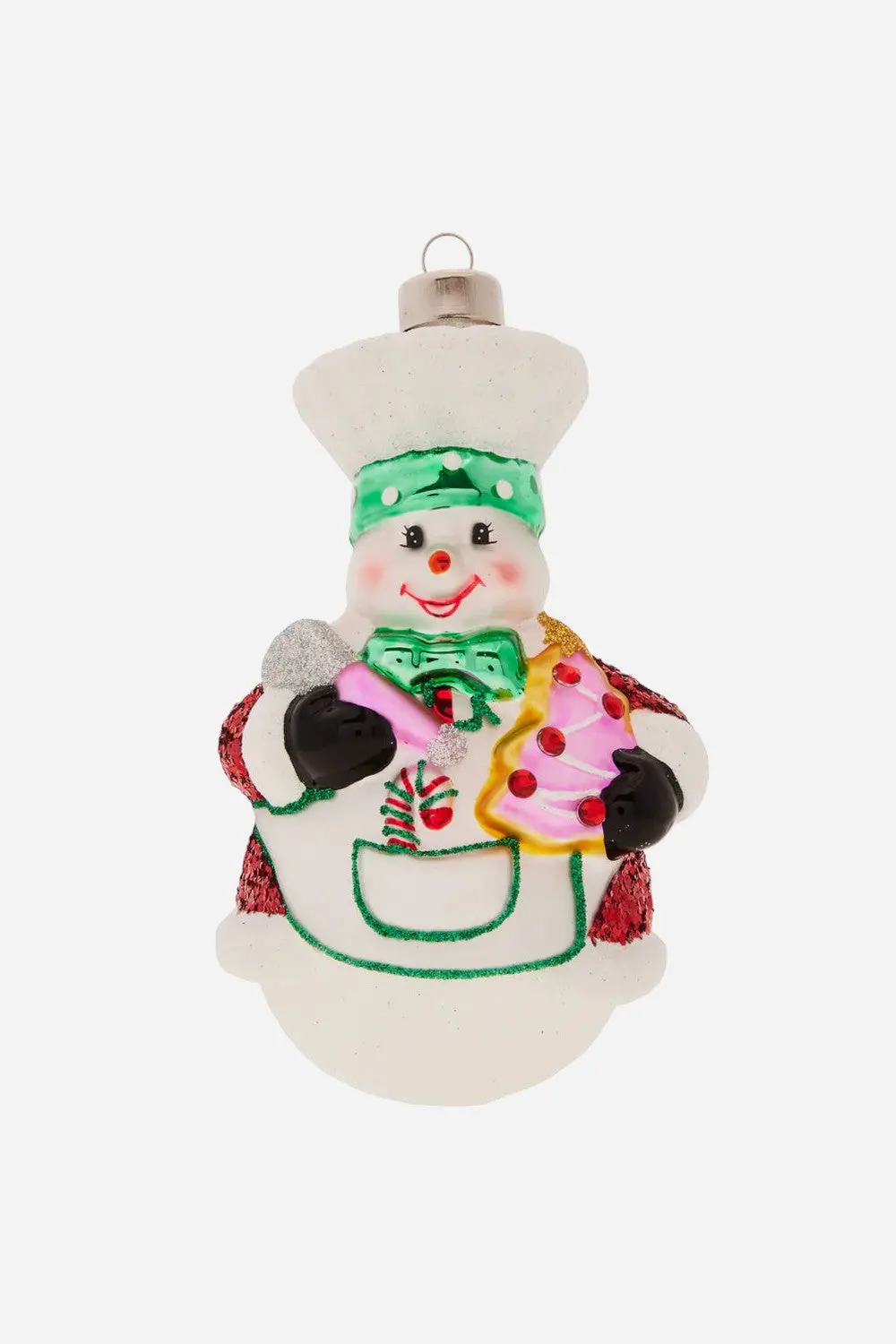 Kat + Annie Snowman Baker Ornament 1