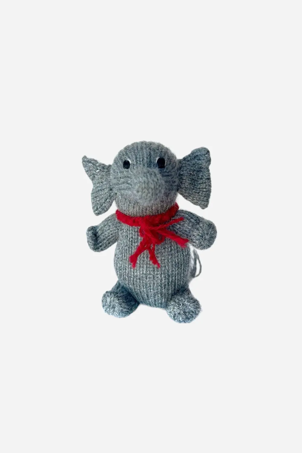 Ornaments 4 Orphans Elephant Knit Wool Ornament 1