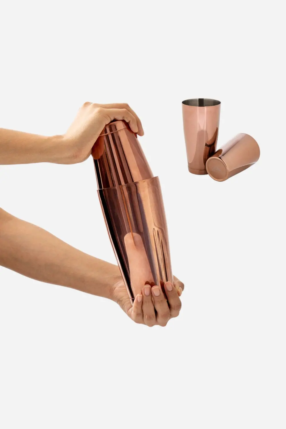 A Bar Above Boston Cocktail Shaker Weighted/Weighted In Antique Copper 1