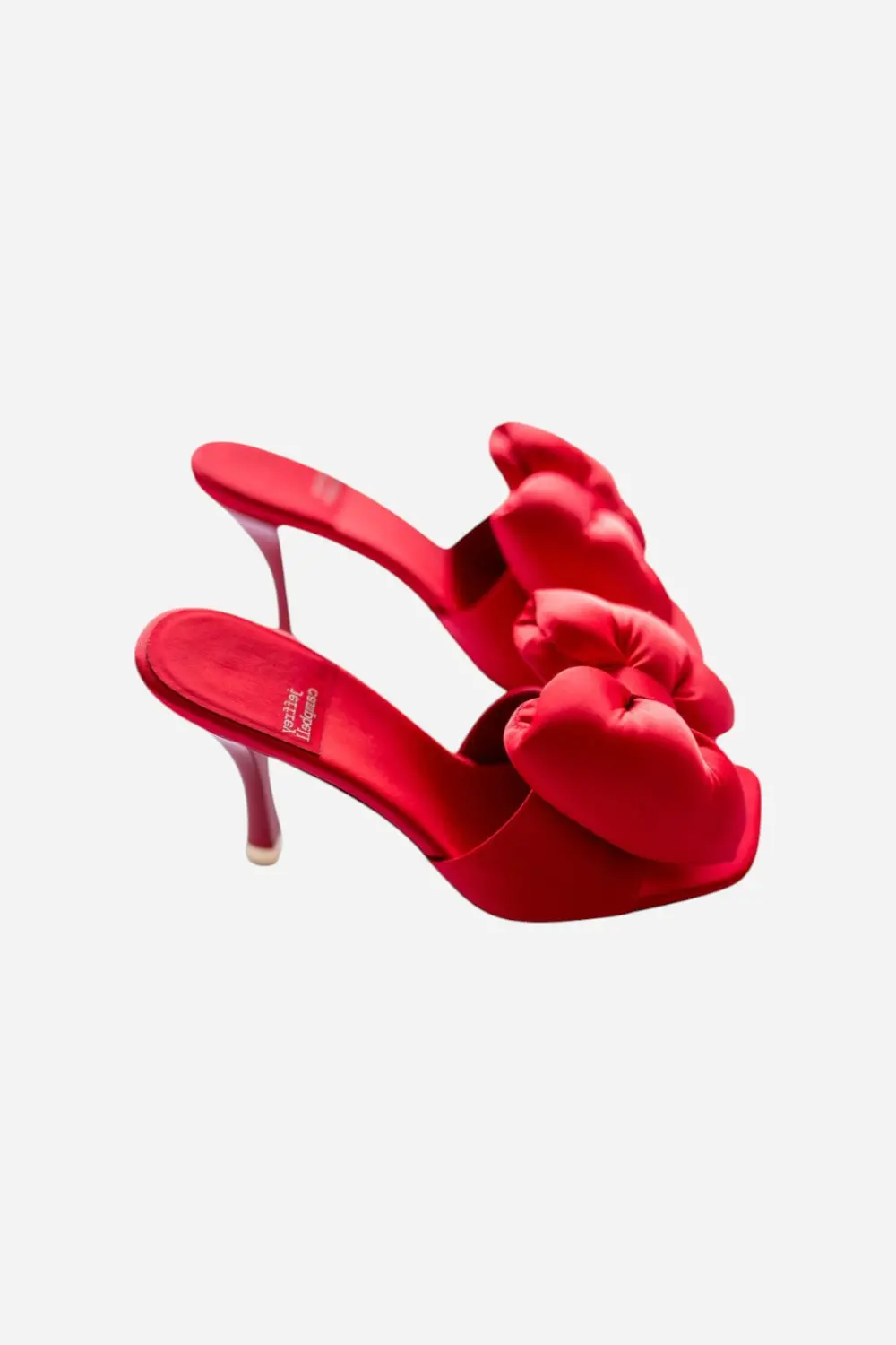 Jeffrey Campbell Deedee Red Satin Bow Heel 1