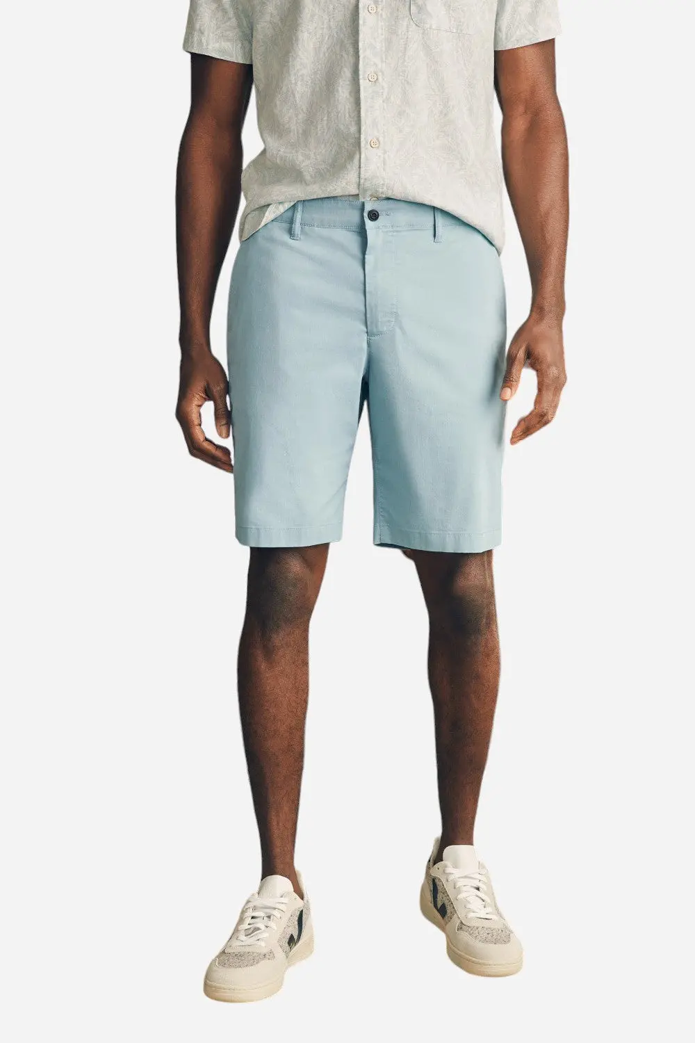 Faherty Movement Chino Short 8" In Steel Blue 1