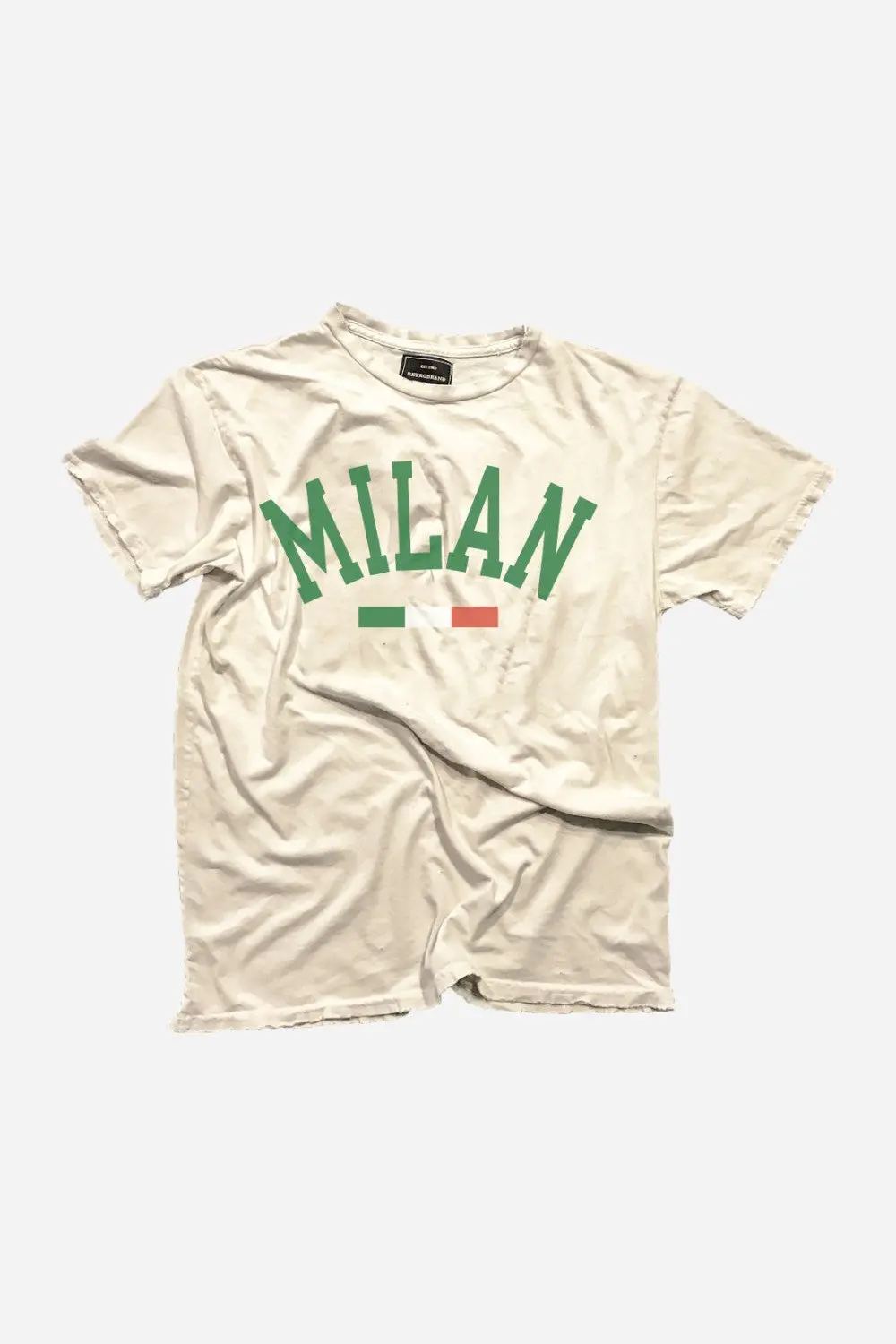 The Original Retro Brand Black Label Milan Tee In Antique White 1