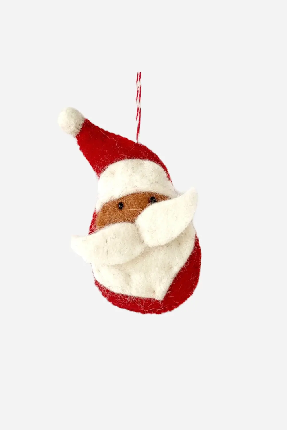 Ornaments 4 Orphans Santa Felt Wool Ornament 1