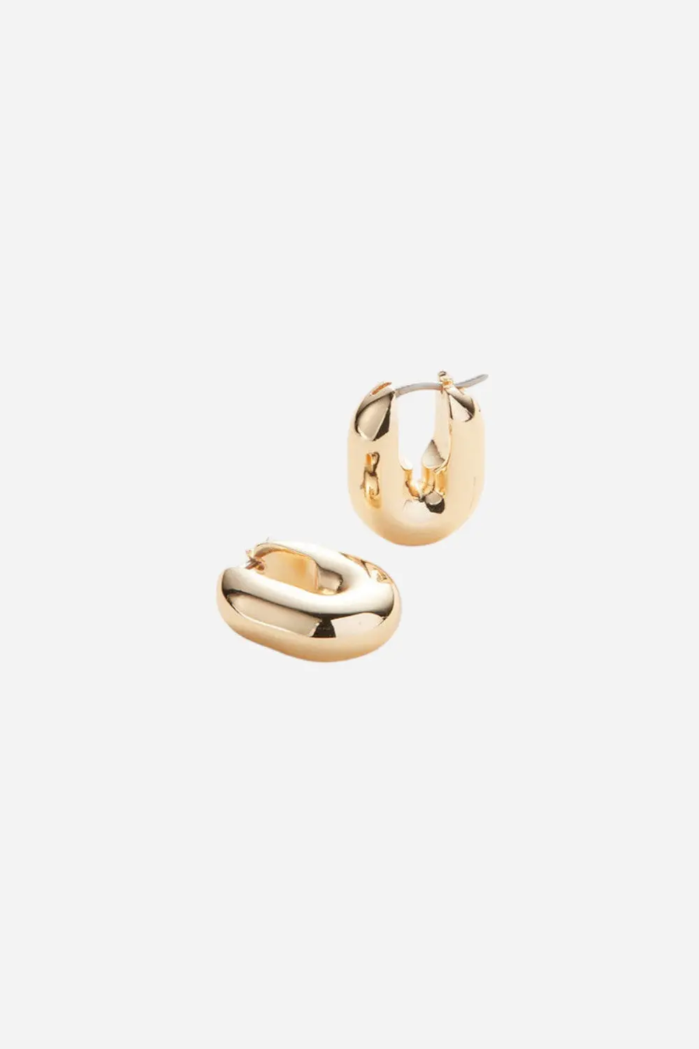 Jenny Bird Puffy U-Link Earrings In Gold 1