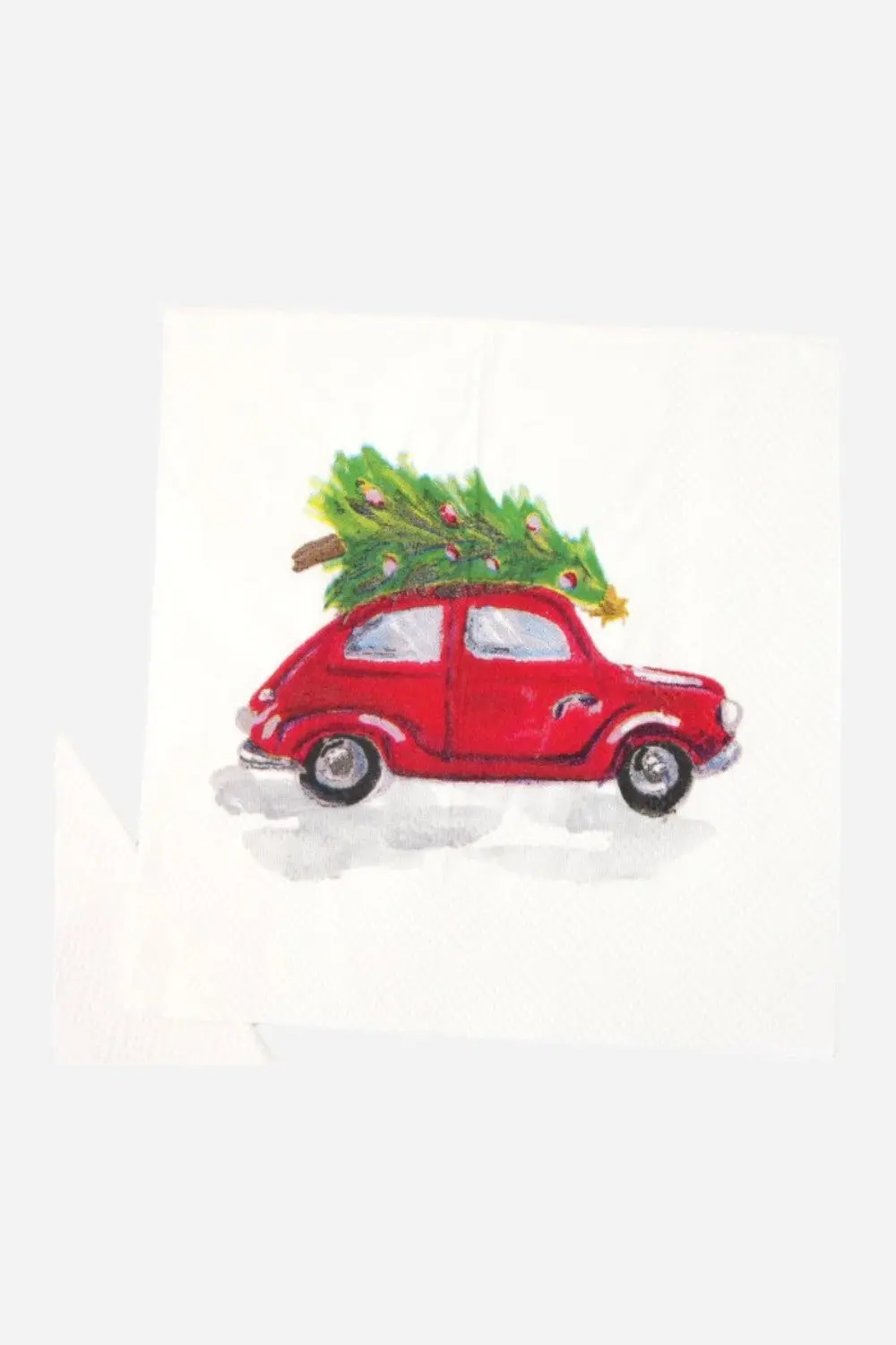 Vintage Car Cocktail Napkin Set 1