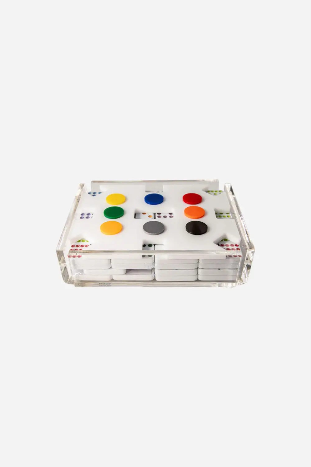 Luxe Dominoes El Tren In White 1