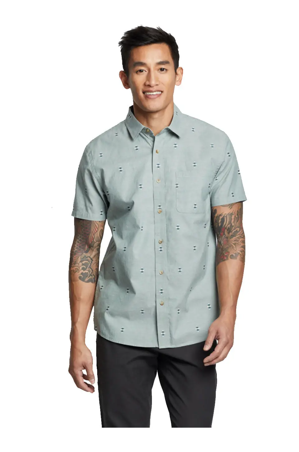 Pendleton Carson Short Sleeve Shirt In Dark Forest 1