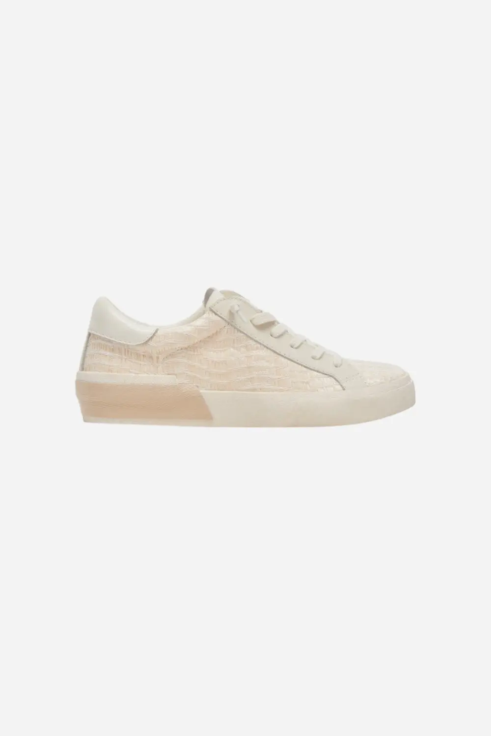 Dolce Vita Zina Sneakers In Bone Raffia 1