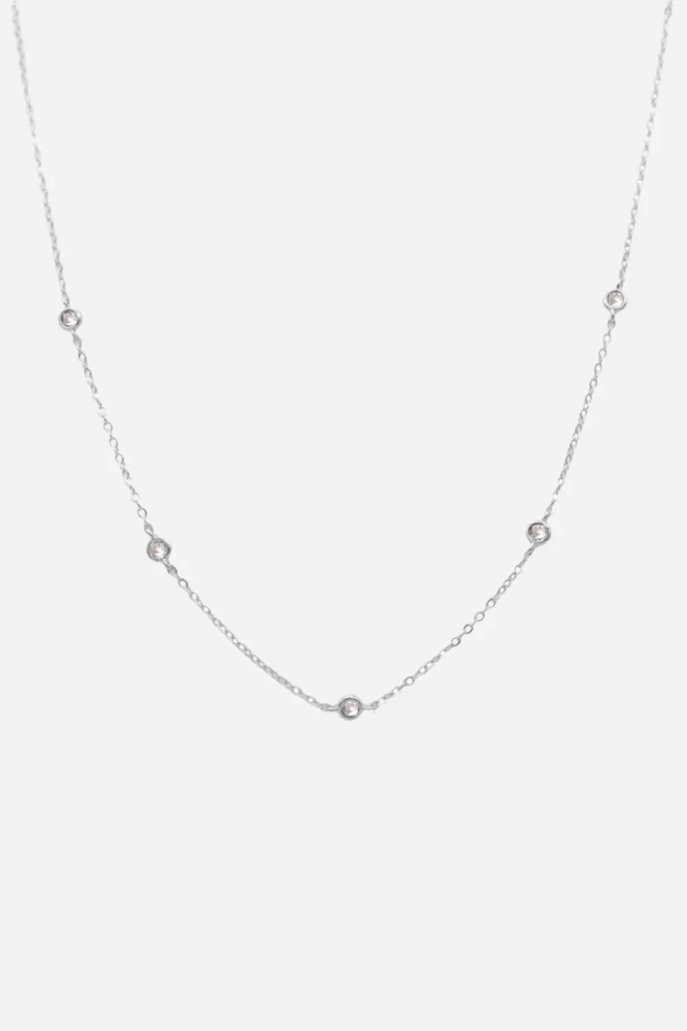 Farrah B Cavalier Necklace In Silver 1