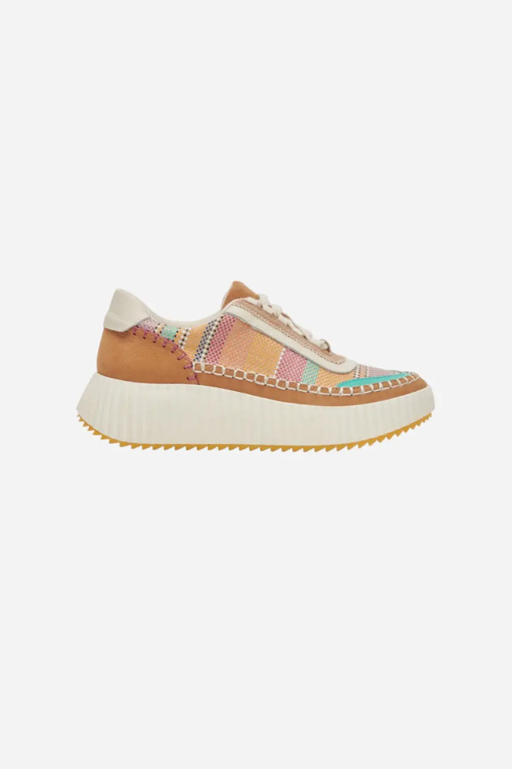 Dolce Vita Dolen Sneakers In Tan Multi Raffia 1