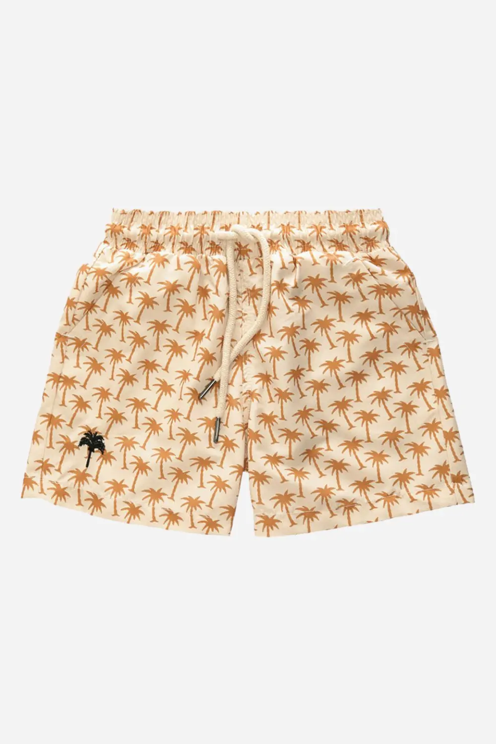 Oas Kid Beige Palm Swim Trunks 1