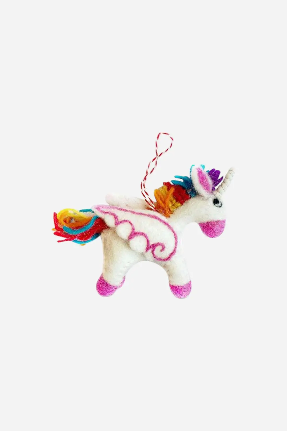 Felt Wool Unicorn Ornament 1