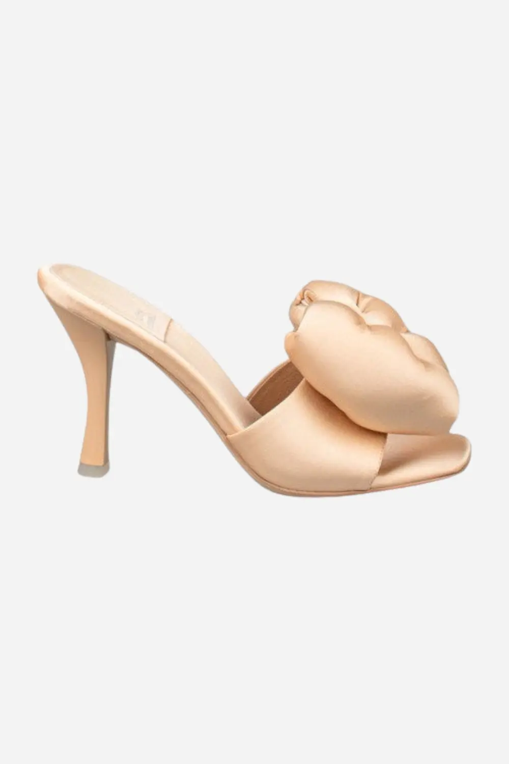 Jeffrey Campbell Deedee Hi Big Bow Mule Heels In Beige 1