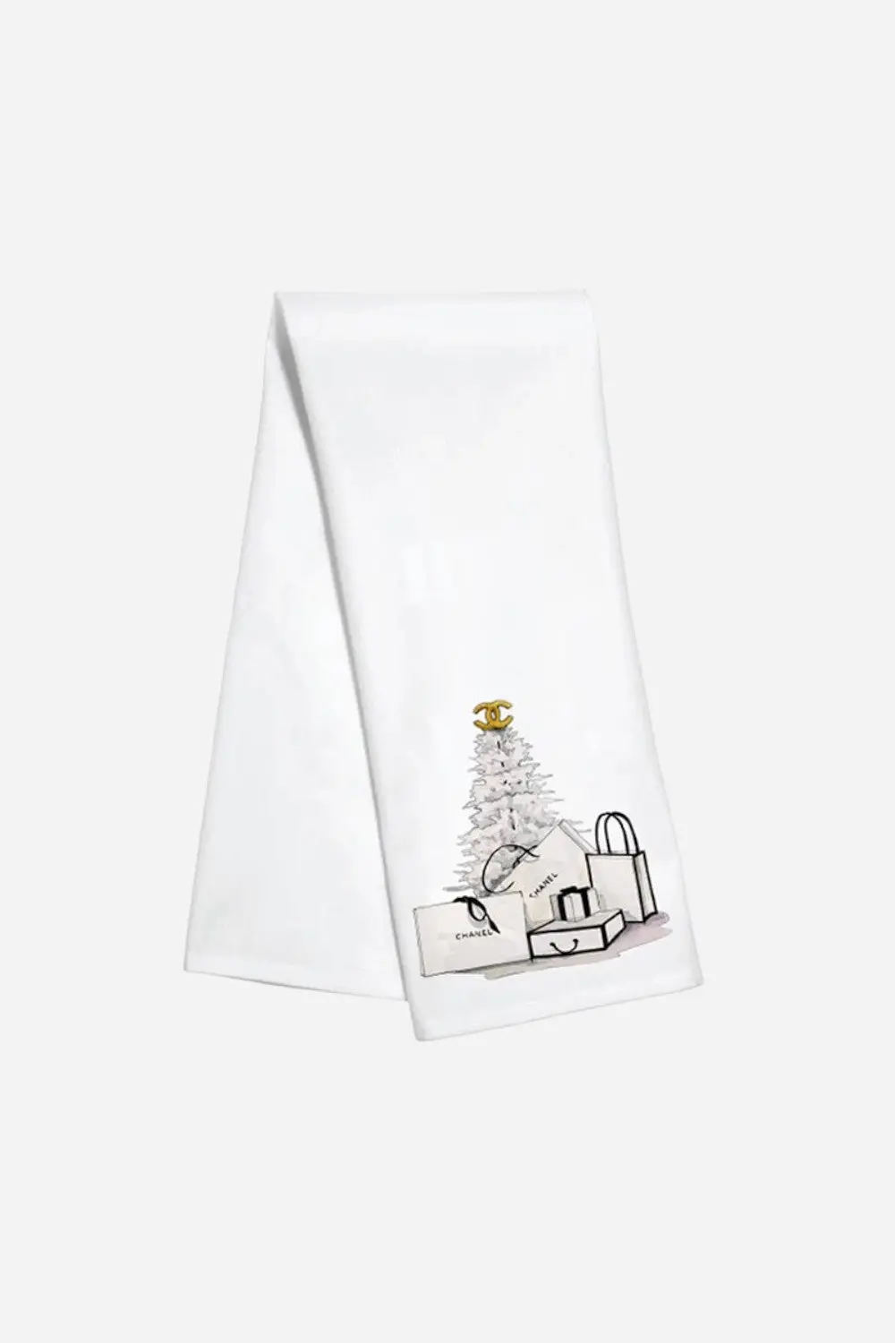 Toss Designs Cc White Tree Kitchen Towel 1