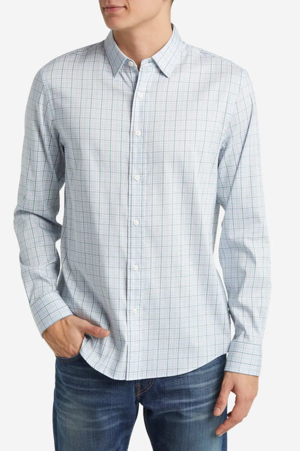 Faherty Movement Button-Up Shirt In Seaside Way Plaid 1