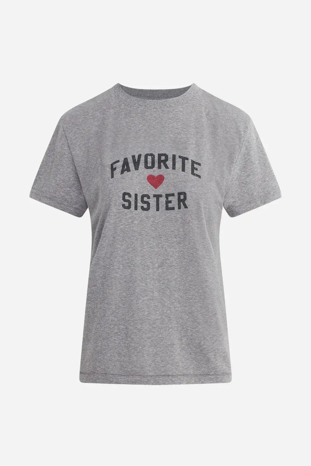Favorite Daughter Favorite Sister Tee In Heather Grey 1
