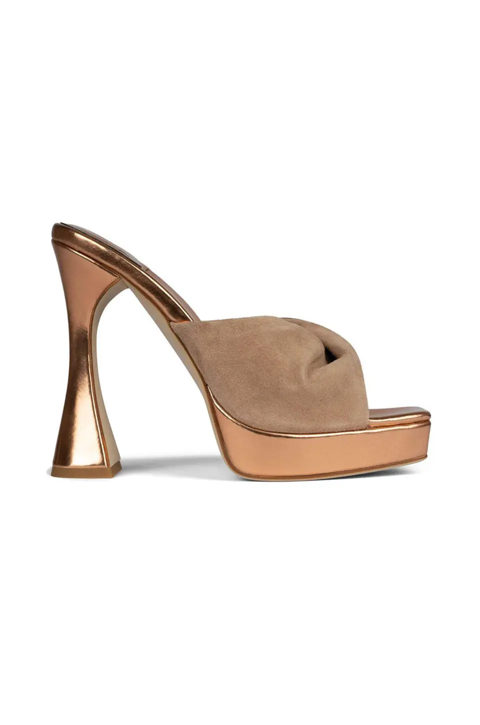 Jeffrey Campbell Hollyweird In Rose Gold Natural Suede 1