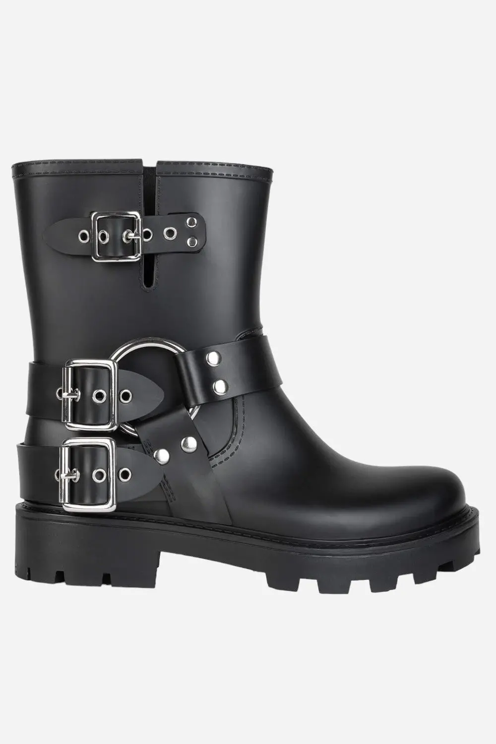 Jeffrey Campbell Controller Boots In Black Matte Silver 1