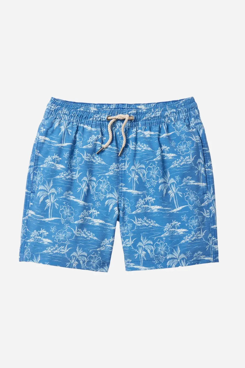 Fair Harbor Kids Bayberry Swim Trunk In Blue Island Hopper 1