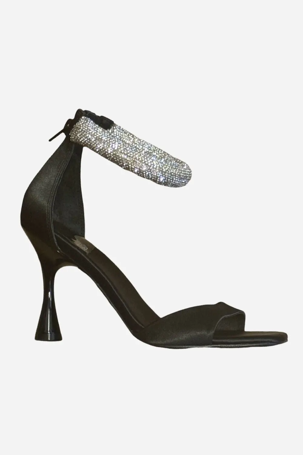 Jeffrey Campbell No Curfew Heels In Black Satin 1