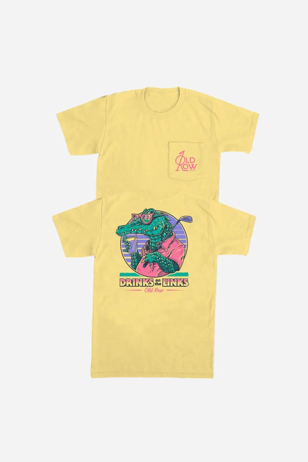 Old Row Drinks On The Links Pocket Tee 1