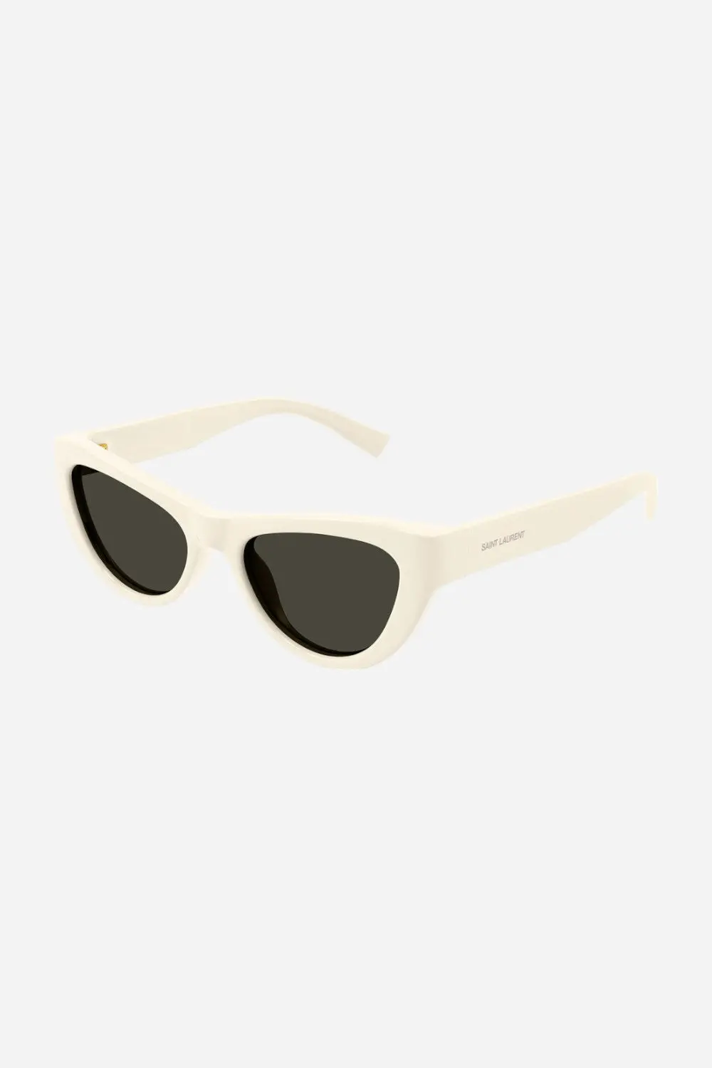 Saint Laurent Ivory Cat Eye Sunglasses With Ivory Lenses (Sl-676-008-53) 1